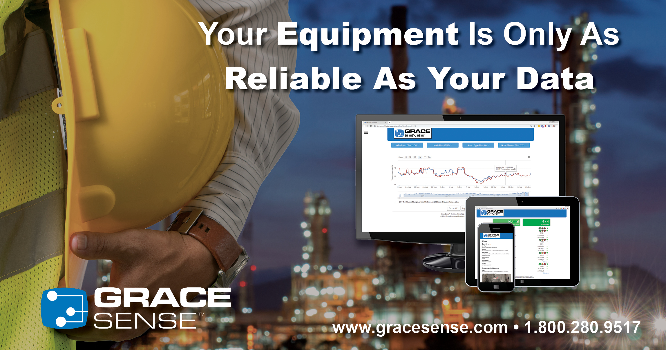 GraceSense Predictive Maintenance System Hardware and Software Overview