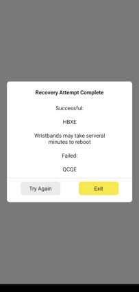 Recovery - Failed