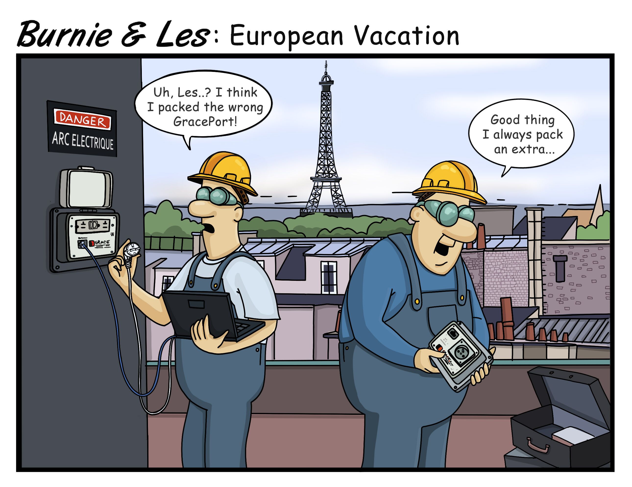 Burnie and Les Europe white