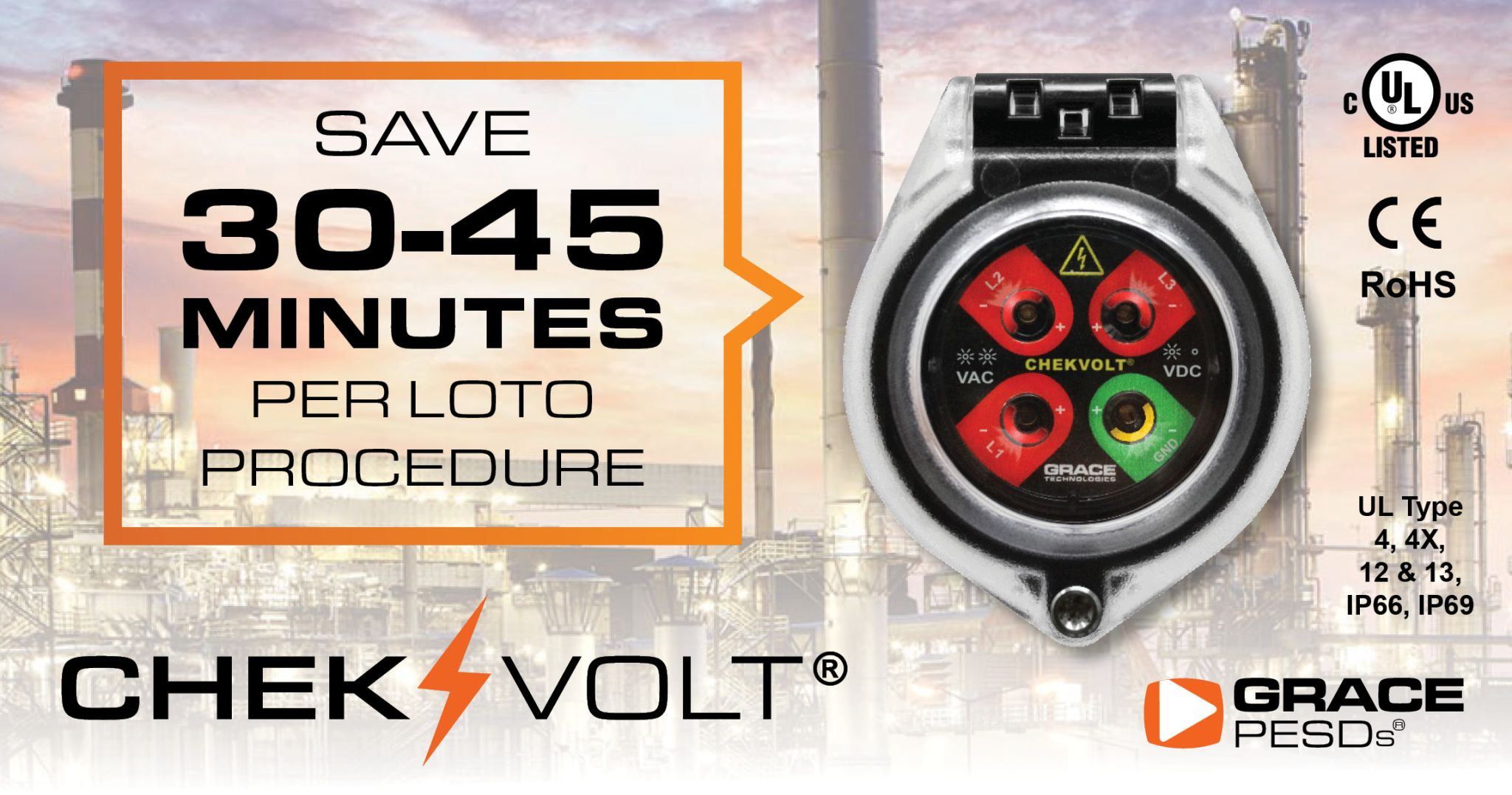 ChekVolt LOTO Time Savings