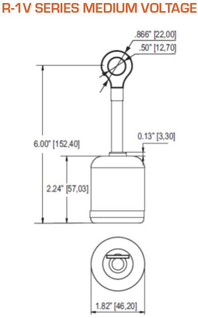 R-1V Series Dimensions