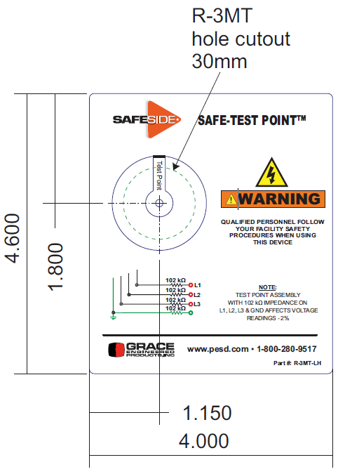 R-3MT-LH Dimensions